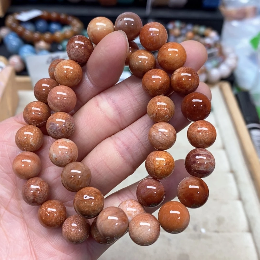 硅化珊瑚（珊瑚玉）手链未镶嵌509