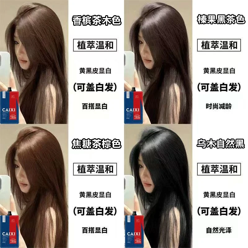 【潮色大容量】植萃染头发染发膏流行色免漂在家染发染色剂zl-LW2