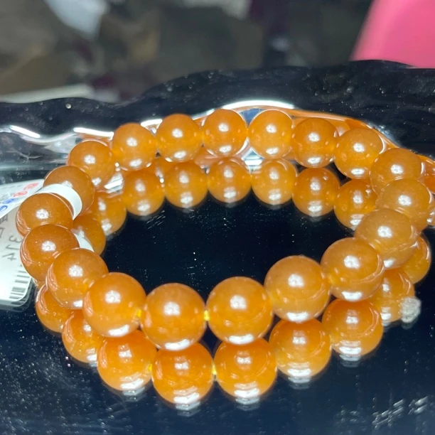 314卡10MM焦糖色手串