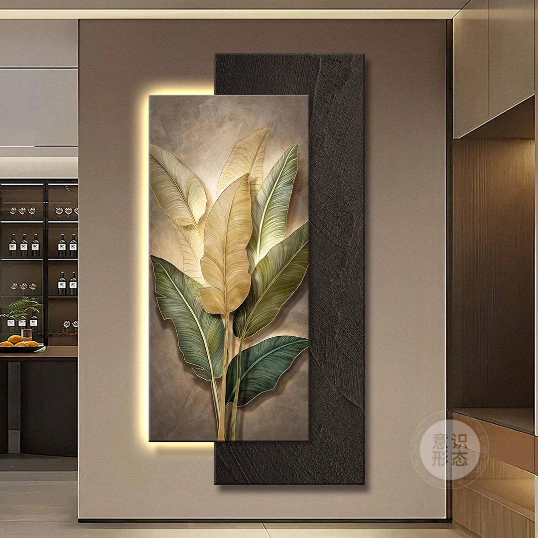 家大业大玄关装饰画轻奢高级感入户正对门挂画2025新款叠加壁画