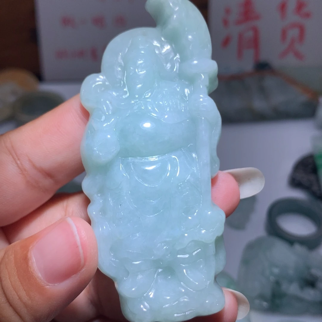 翡翠未镶嵌颈饰保真天然A货翡翠