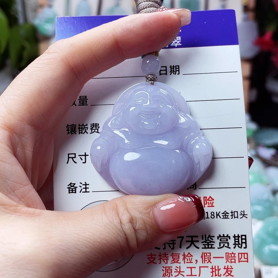 翡翠未镶嵌颈饰佛公18