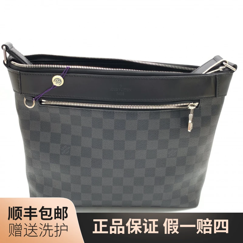 95新 LouisVuitton/路易威登 LV黑棋盘格斜挎包（小）/10020668男包