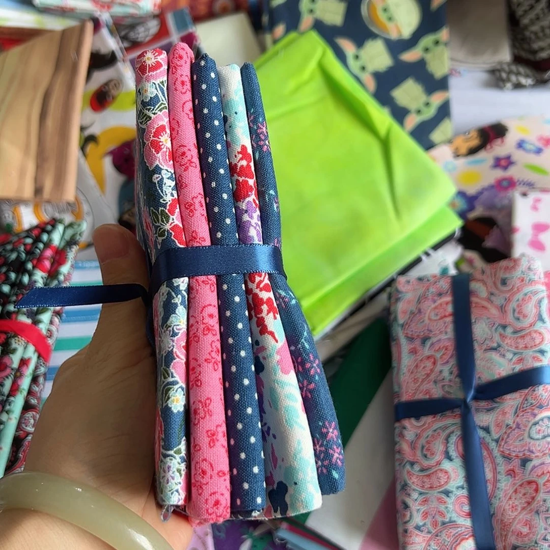 5片纯棉原单小布块45.50厘米一片