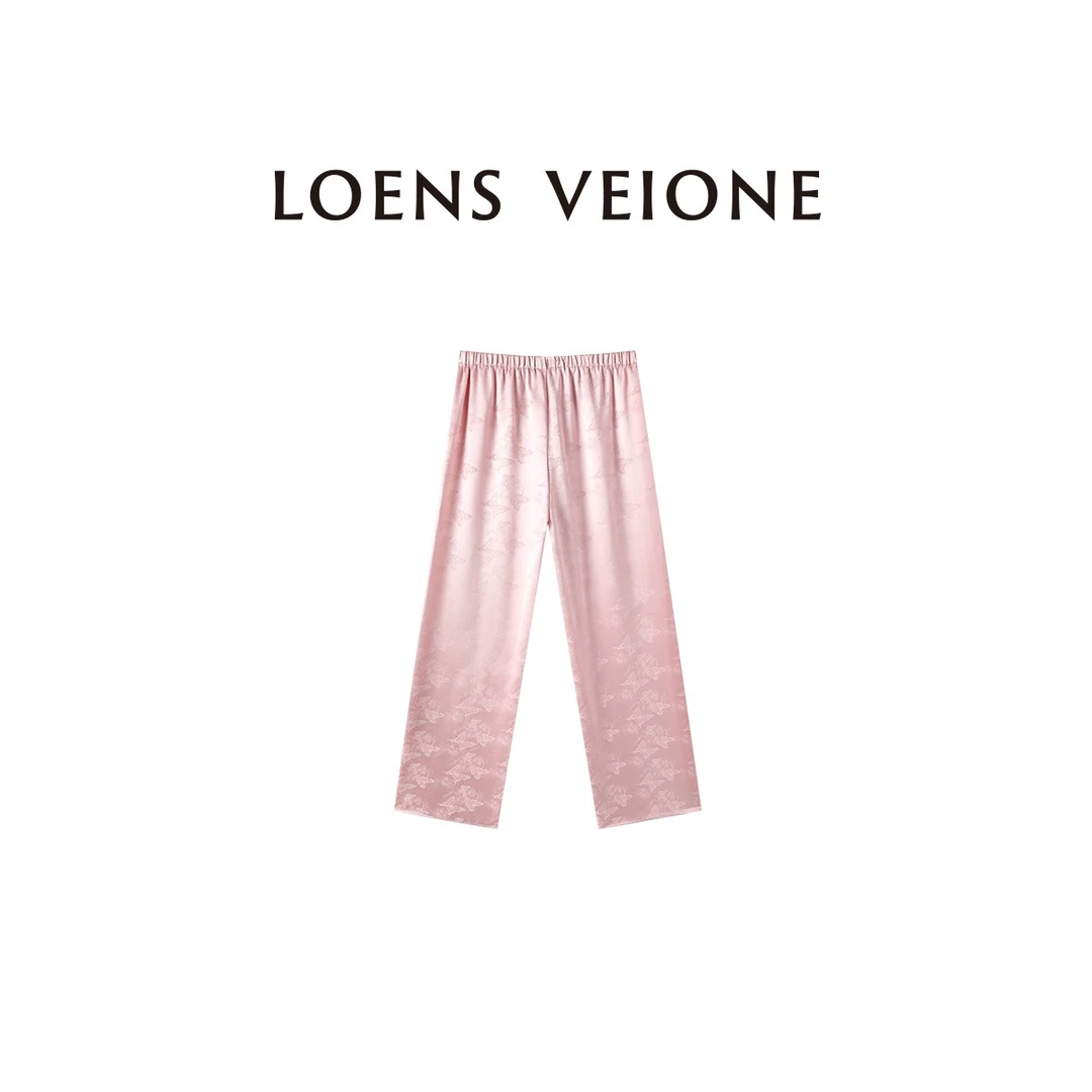 LOENS VEIONE/罗拉【鲲之梦境】新款提花松紧腰时装裤25CVBG0236N