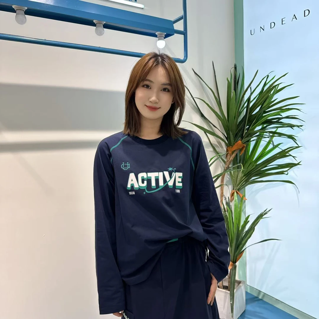 【辰美优选】柚丁/26838早秋新款长袖T恤