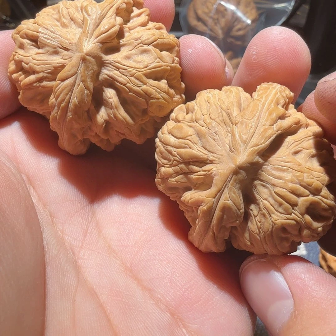 文玩核桃把件梅***饼红锦鲤