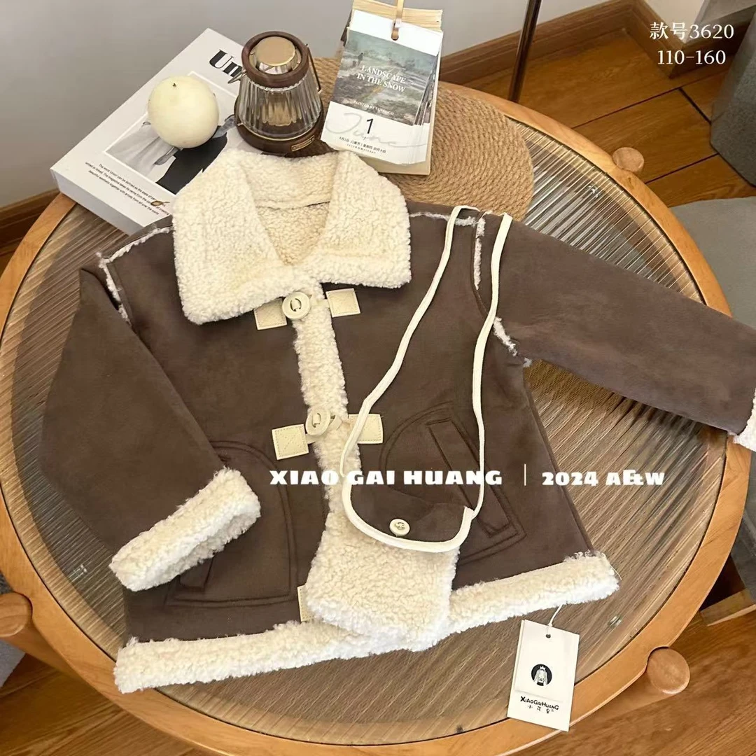 现货 冬季新款儿童女童休闲一体外套3620