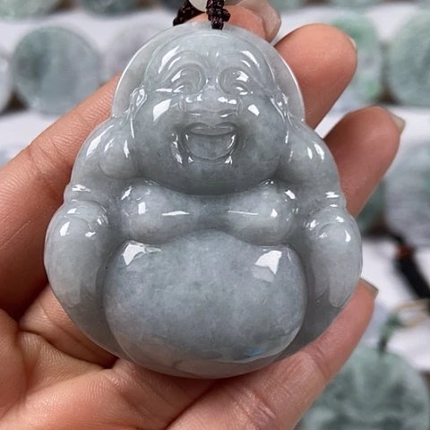 翡翠颈饰未镶嵌大佛福利