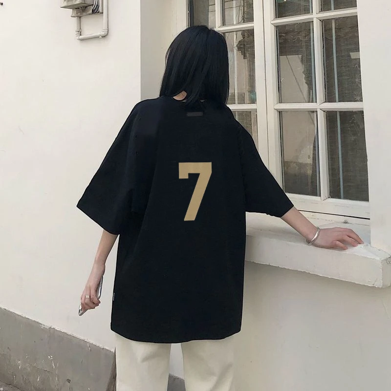 短袖日常美式高街潮流休闲青春活力T恤宽松半袖复古韩版情侣