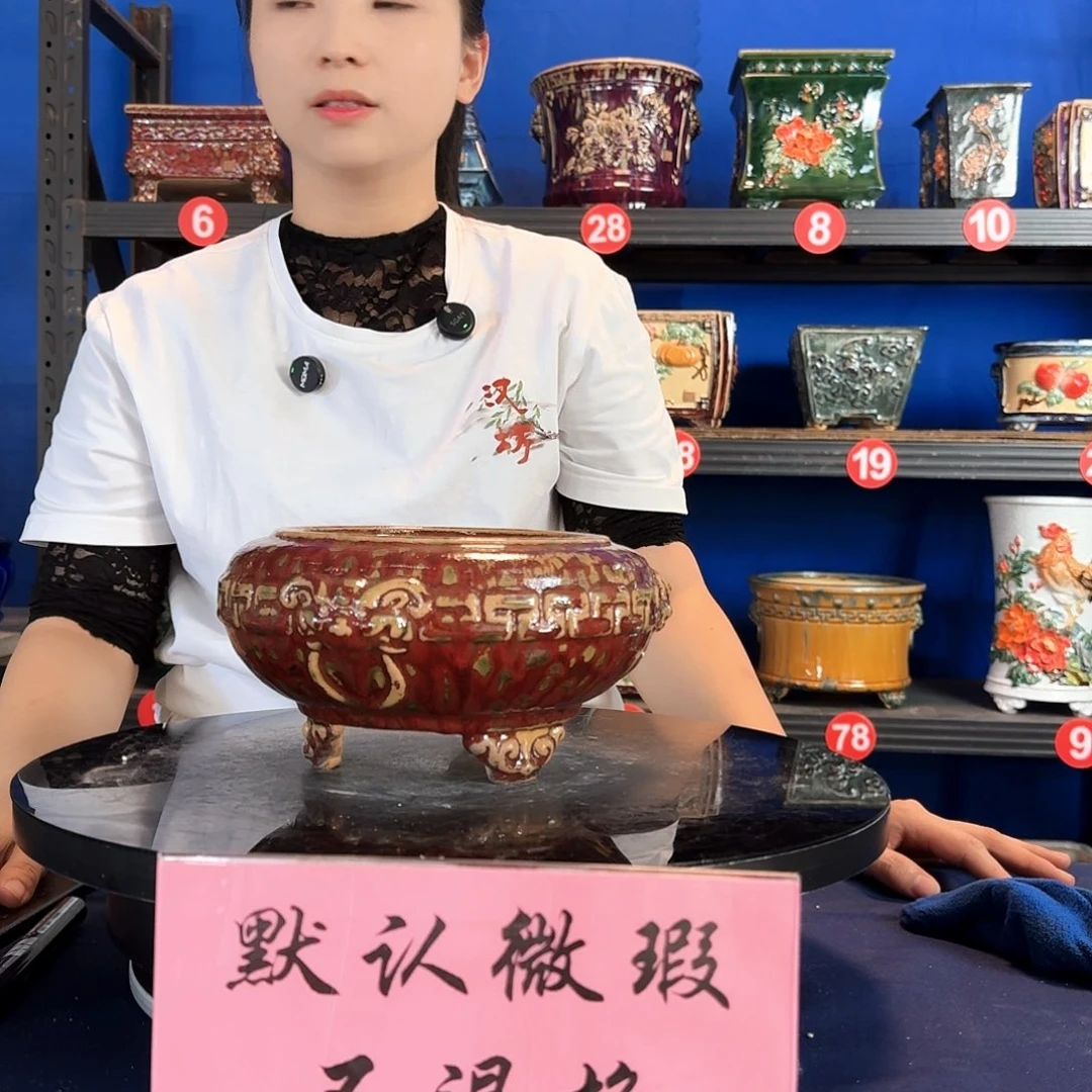 8171石湾微瑕窑变随机 内深8