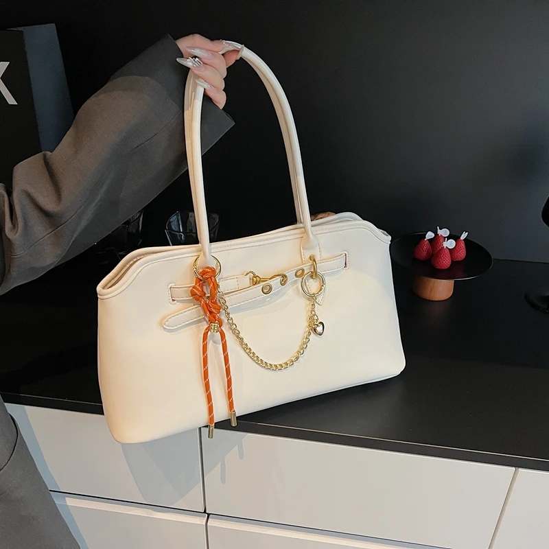 简约休闲大容量单肩腋下包包女式2025新款春夏时尚上班通勤手拎包