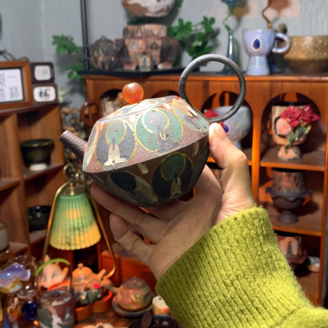 不***得陶｜敦煌｜千佛紫砂壶