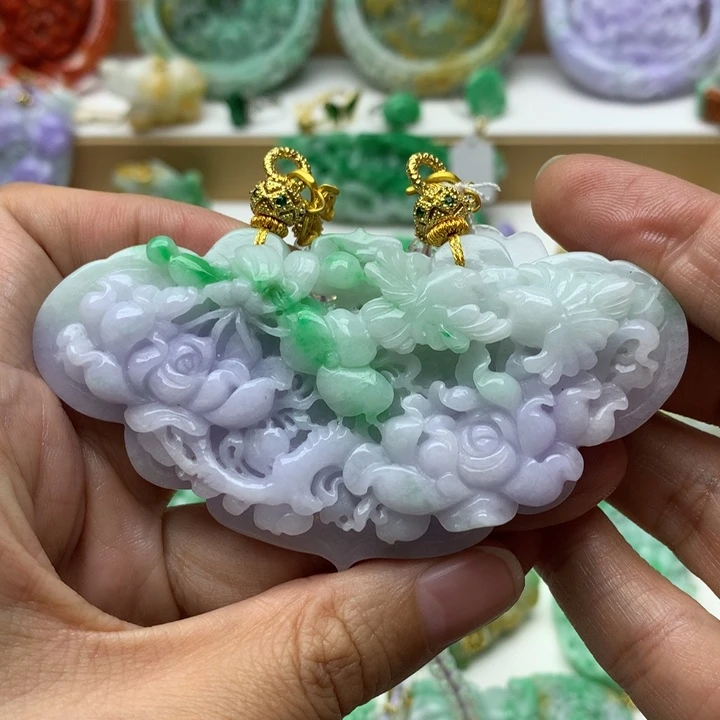颈饰未镶嵌翡翠正翡翠
