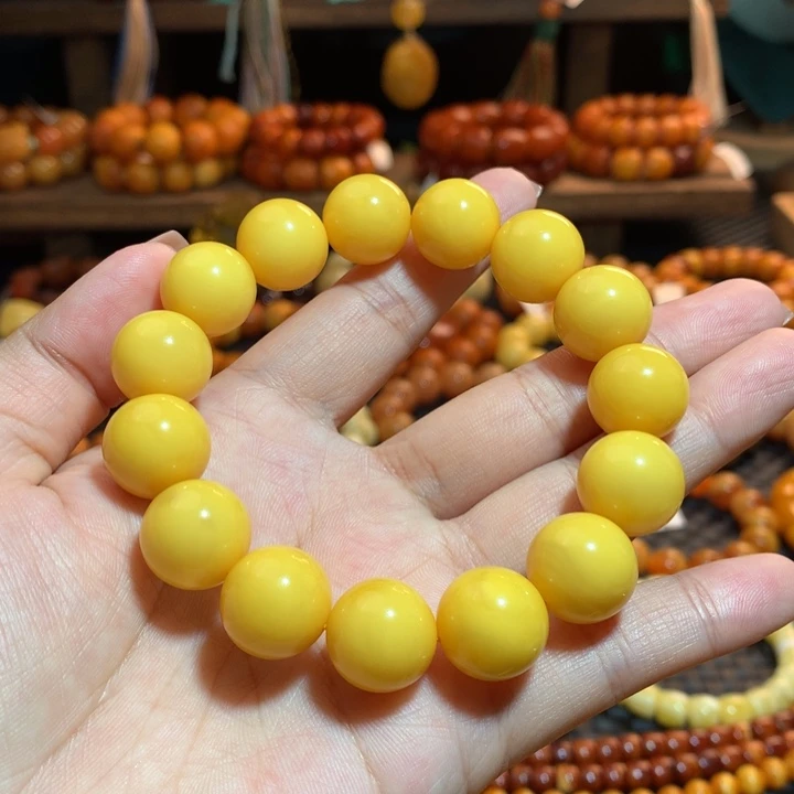 蜜蜡未镶嵌手串蜜蜡手串