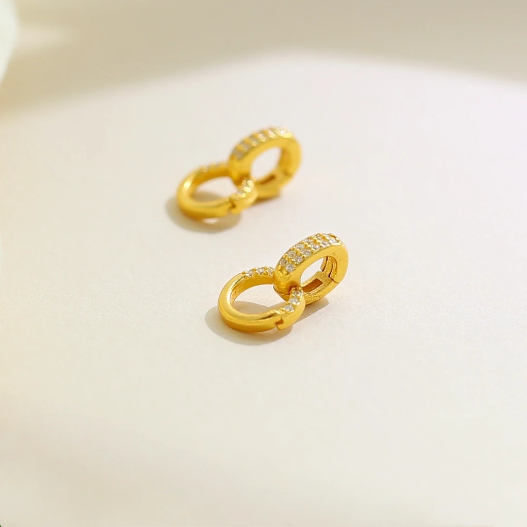 925银银制品 【巧儿专属】s925银百搭爆闪万能扣头配件单个