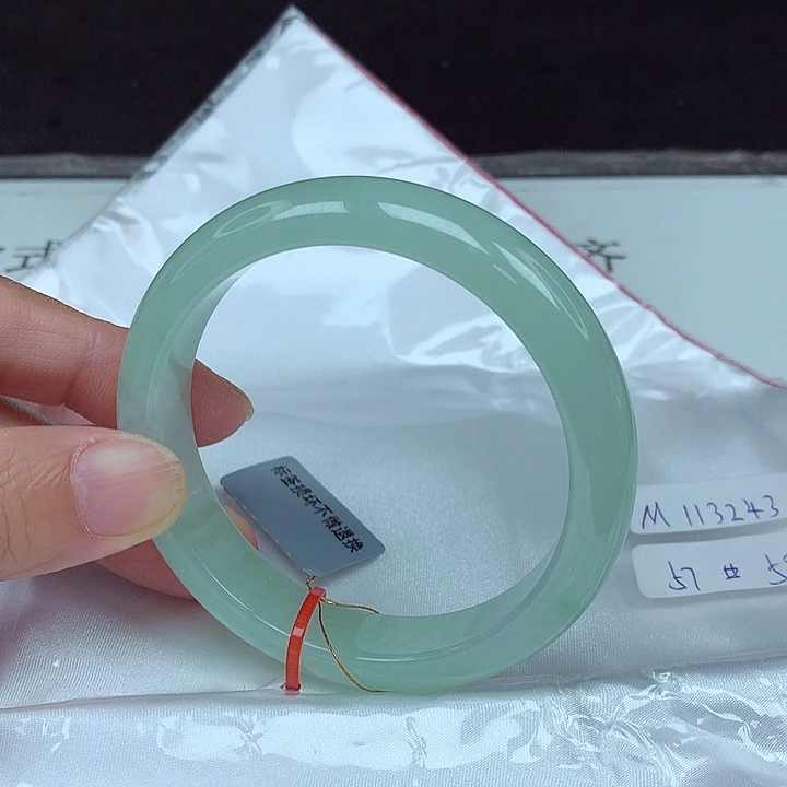翡翠未镶嵌手镯57圈3243