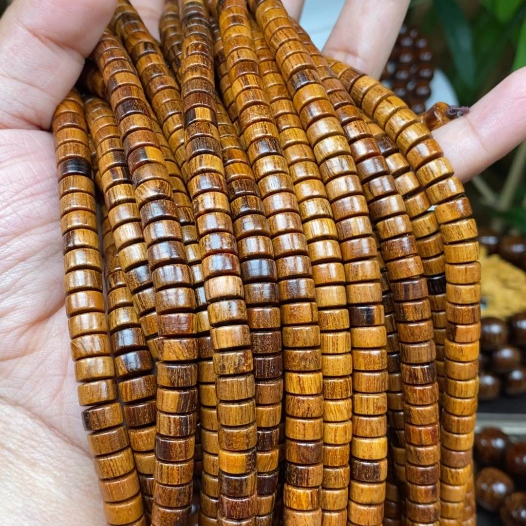 贡木手串/手链吴*毛贡木4×7片珠13串