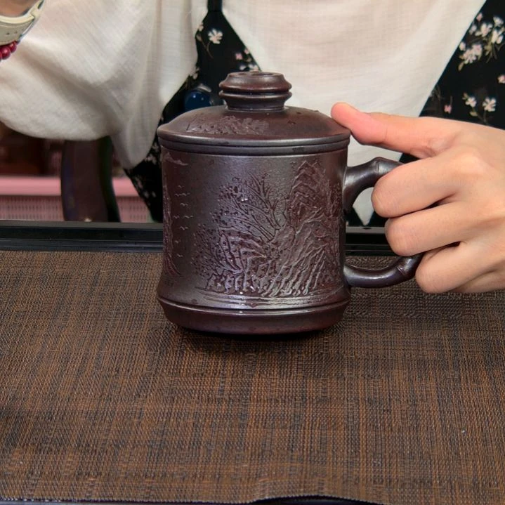 茶杯紫砂高货放漏