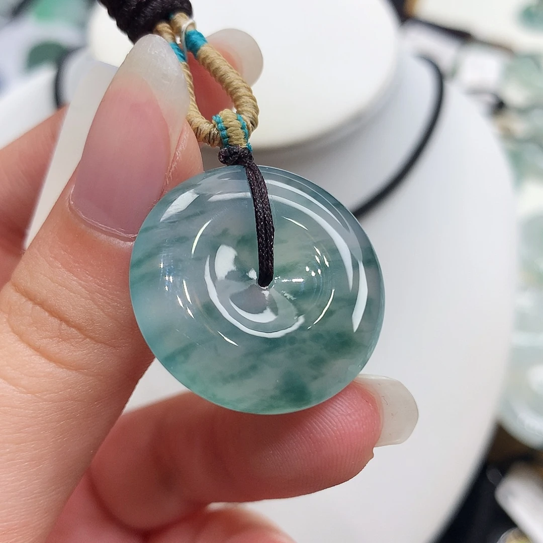 翡翠未镶嵌胸饰翡翠100，25.3/5.3