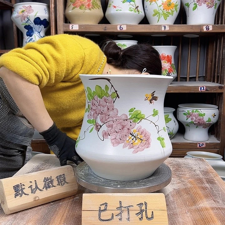 摆件小蛮腰紫藤新款新款陶瓷