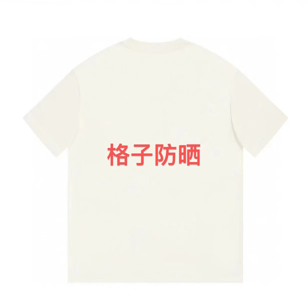 ML·沈闹闹 格子防晒 大版设计潮牌短袖-T-D3047
