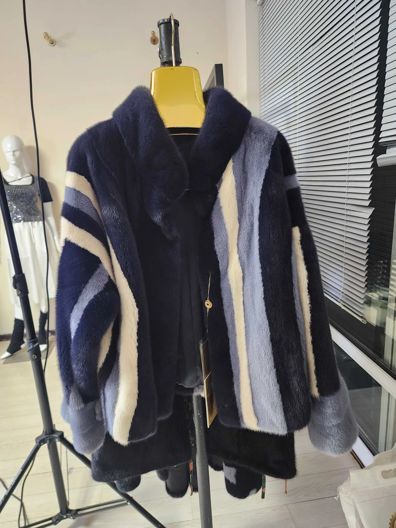 高端皮草 大码女貂