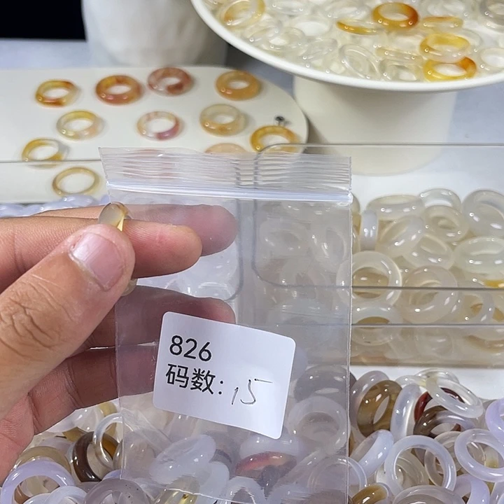 未镶嵌戒指玛瑙/玉髓826