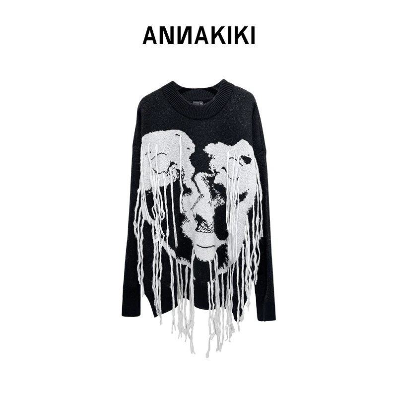 【COCO精选】ANNAKIKI人像印花套头毛衫 3C4A0720H695