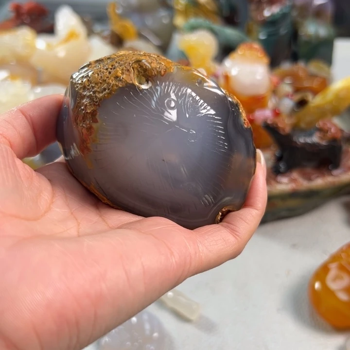 玛瑙/玉髓吊坠(不含链)未镶嵌