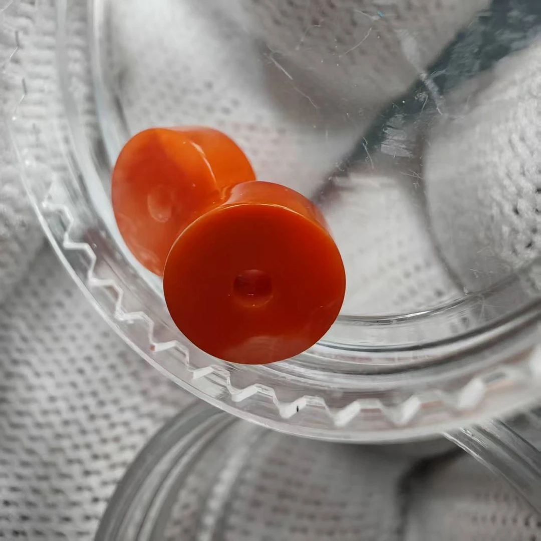 尺寸7mm南红隔片一组两个《小鱼文玩》