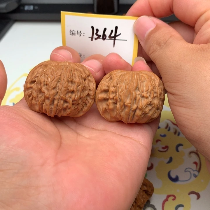 文玩核桃把件42磨盘1364