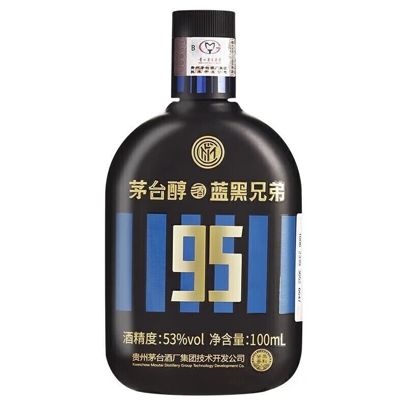 茅台醇贵州茅台集团 茅台醇蓝黑兄弟 酱香型白酒53度100ml