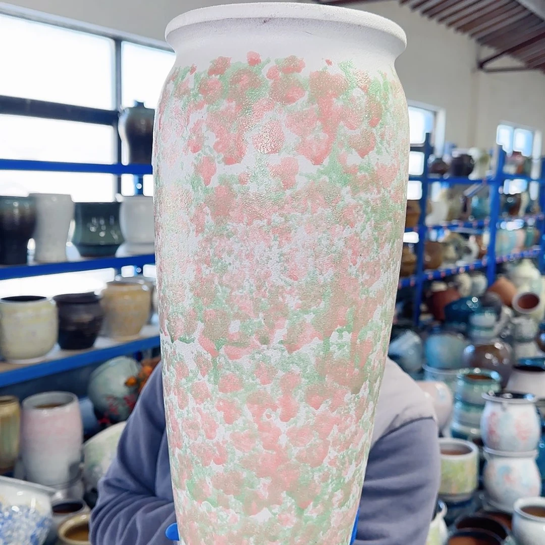 紫砂花盆高40口17