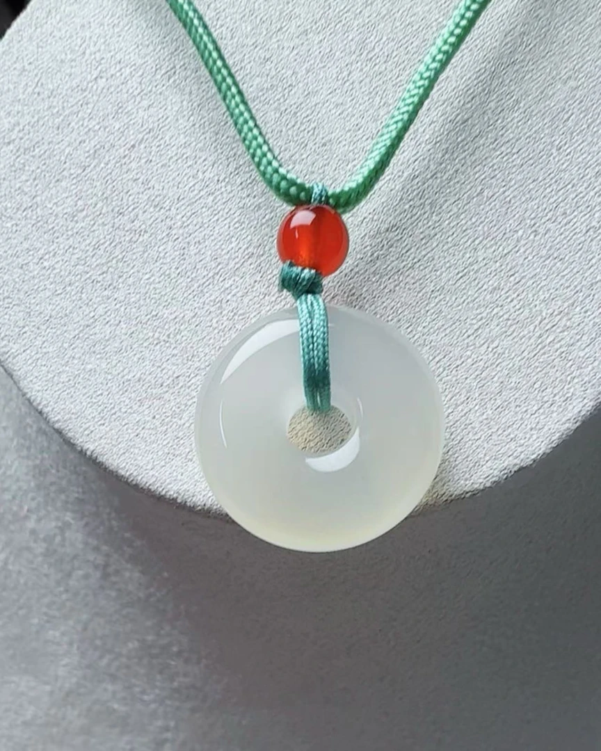 天然玛瑙高冰平安扣（多样性发货）手工精致