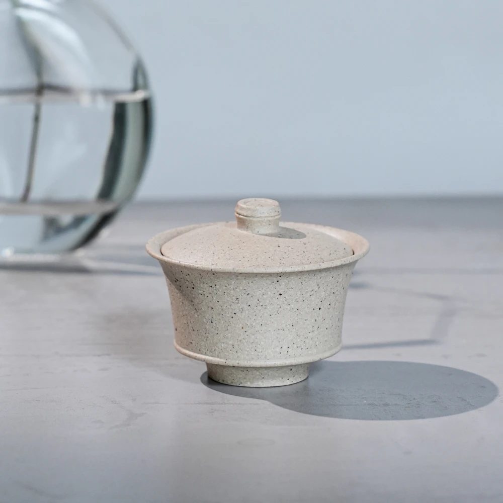 【大树福利】《小盖碗》白段泥 手工 家用 纹理 精致