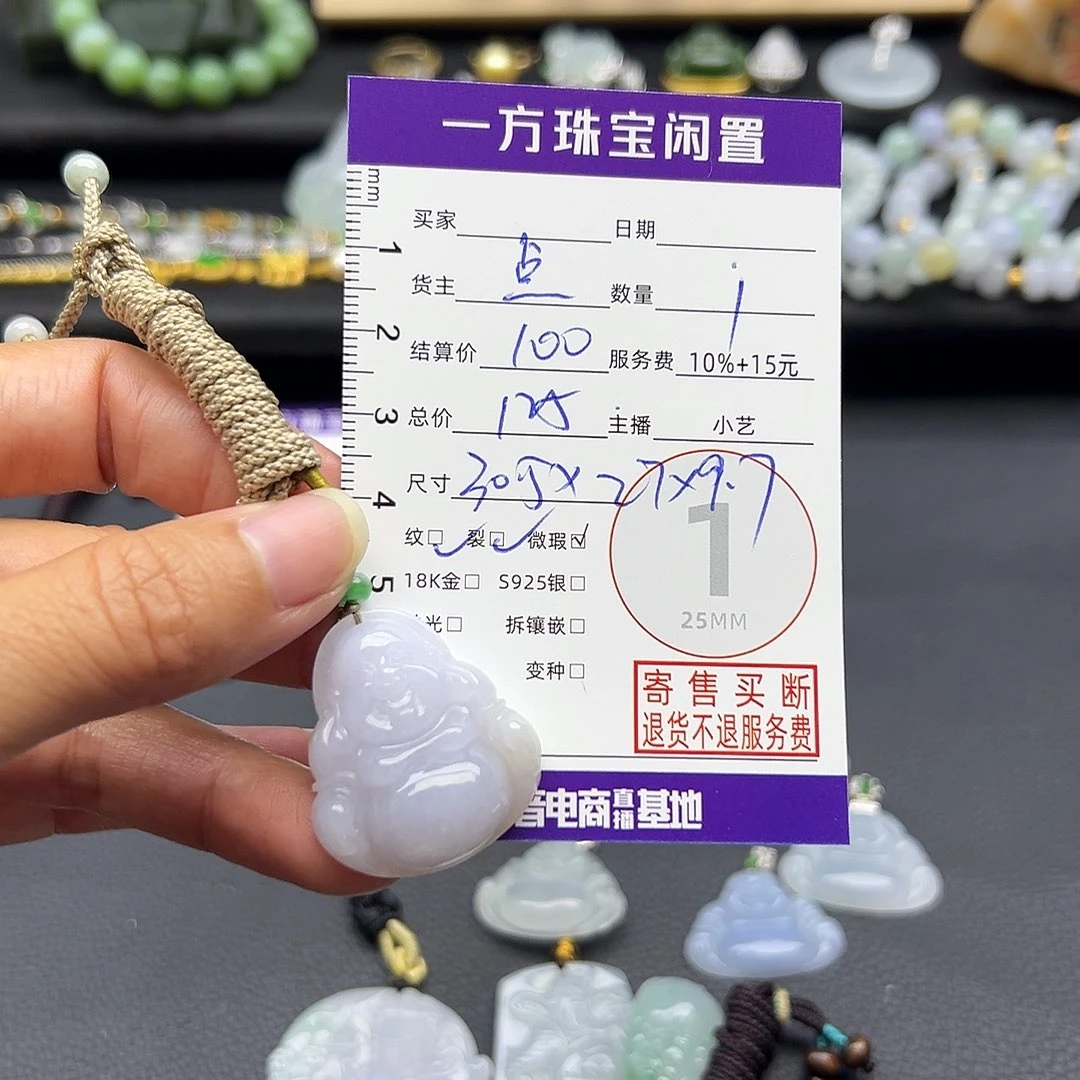 翡翠未镶嵌颈饰吊坠