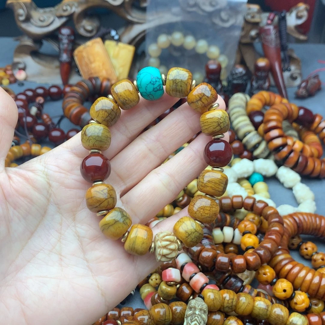 M****牛骨手串/手链牦牛骨手串