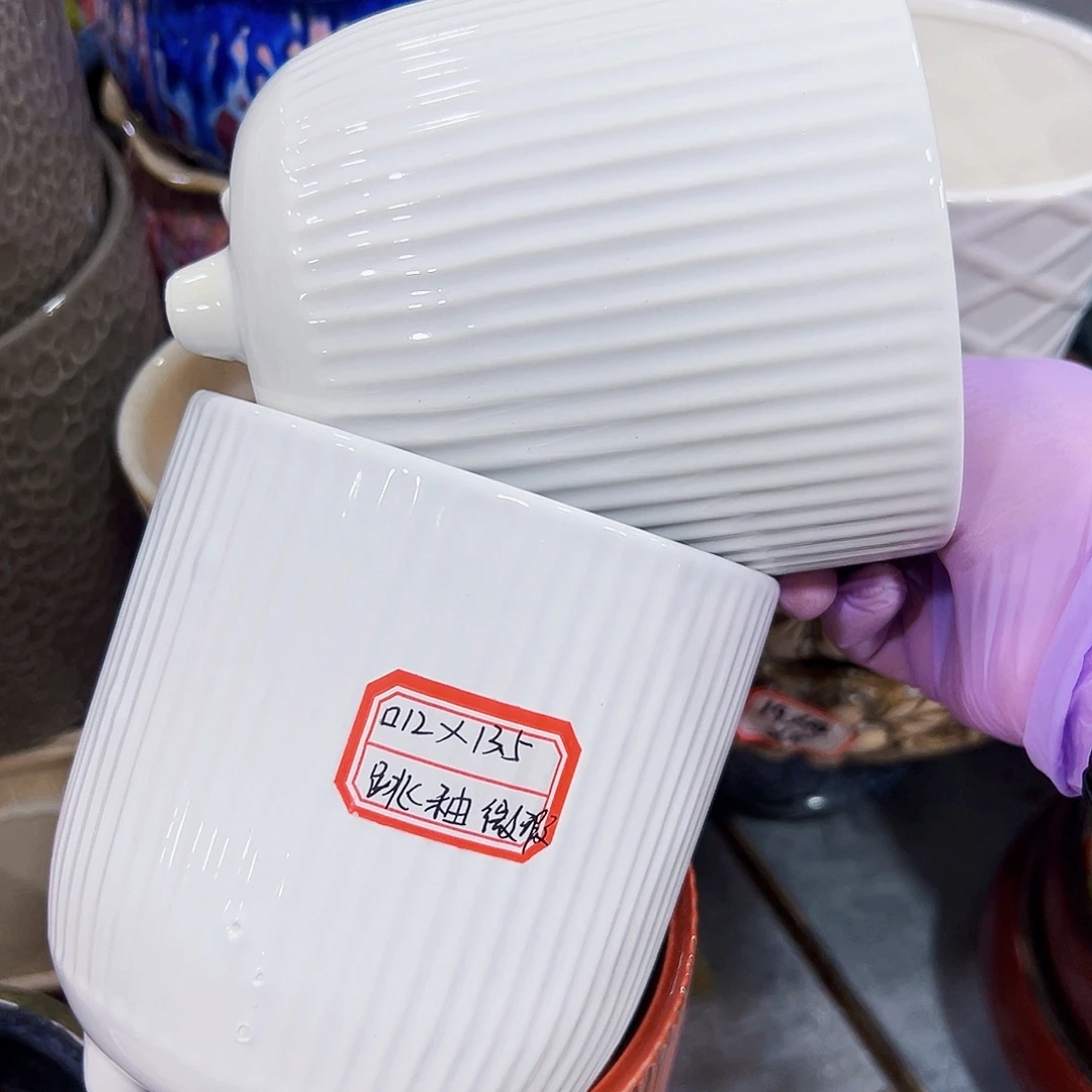 外贸尾单陶瓷花盆凑单10米包邮