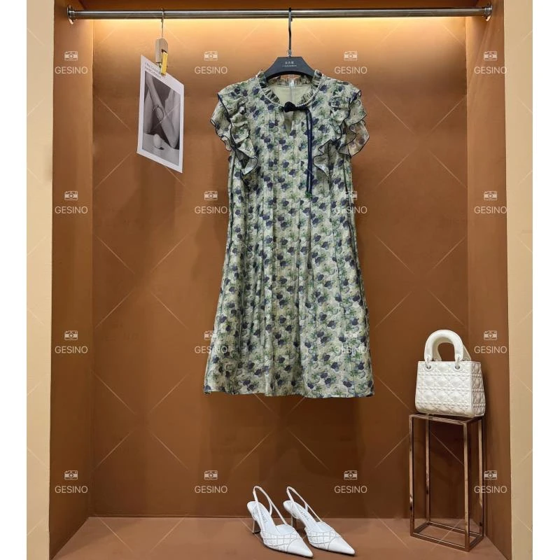 【G】春夏新款优雅时尚中国风女装连衣裙 XP-2025059