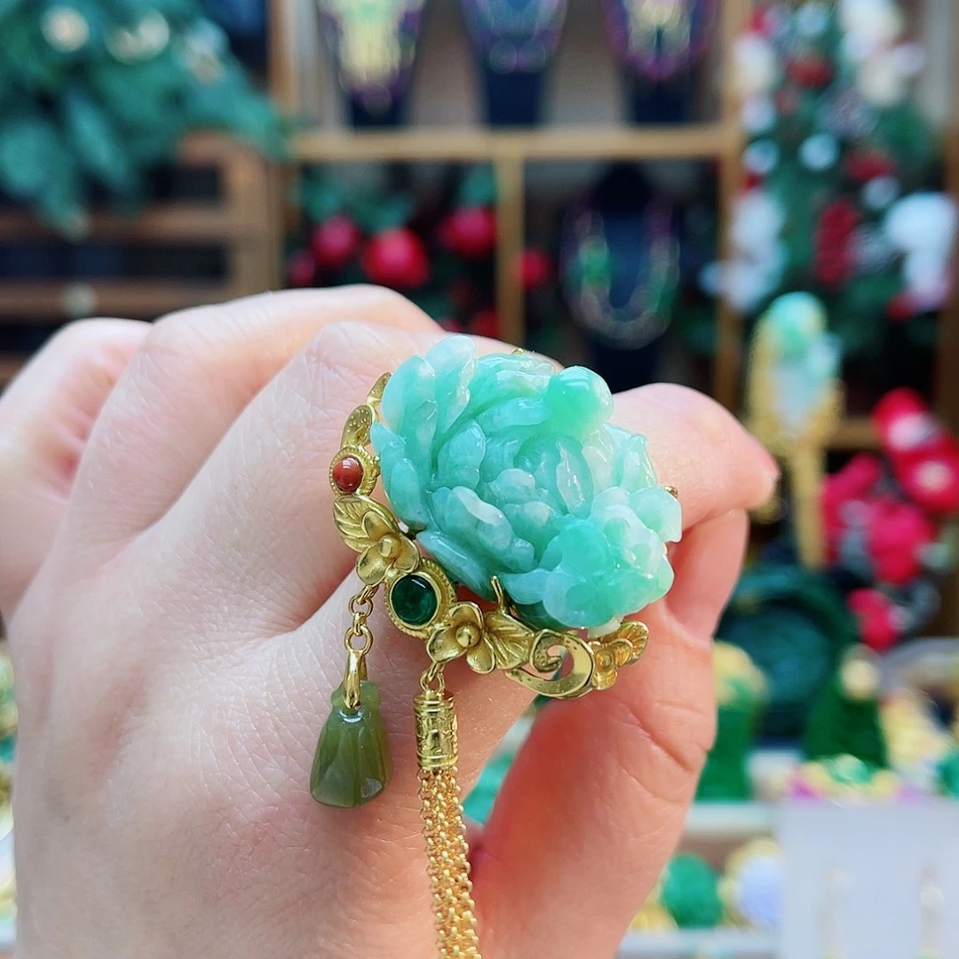 银S925镶嵌戒指翡翠48小时鉴赏期