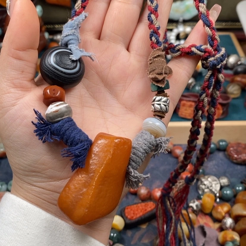 【闪购商品】蜜蜡颈饰未镶嵌项链