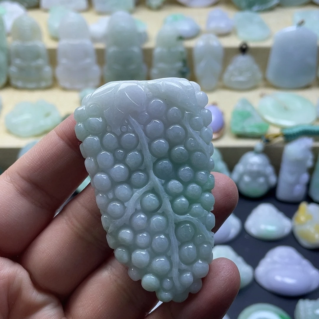 翡翠未镶嵌颈饰纯天然翡翠
