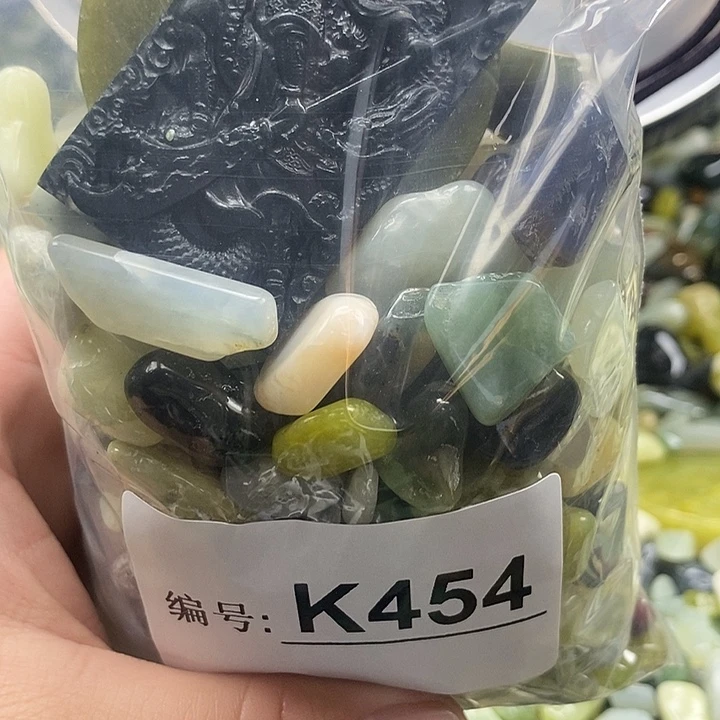 岫玉鱼缸石未镶嵌