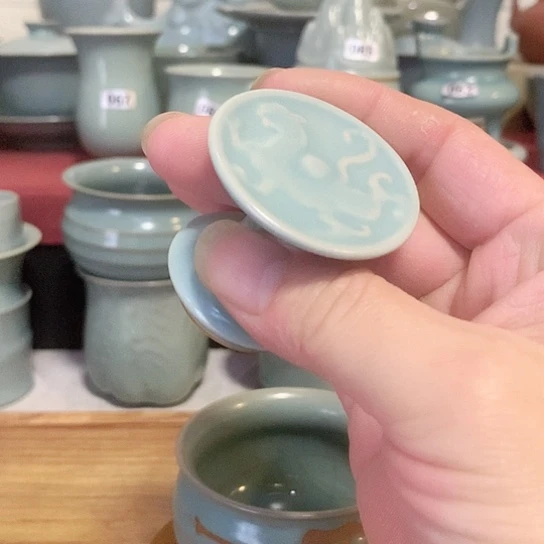 原产地汝瓷，天青盖置