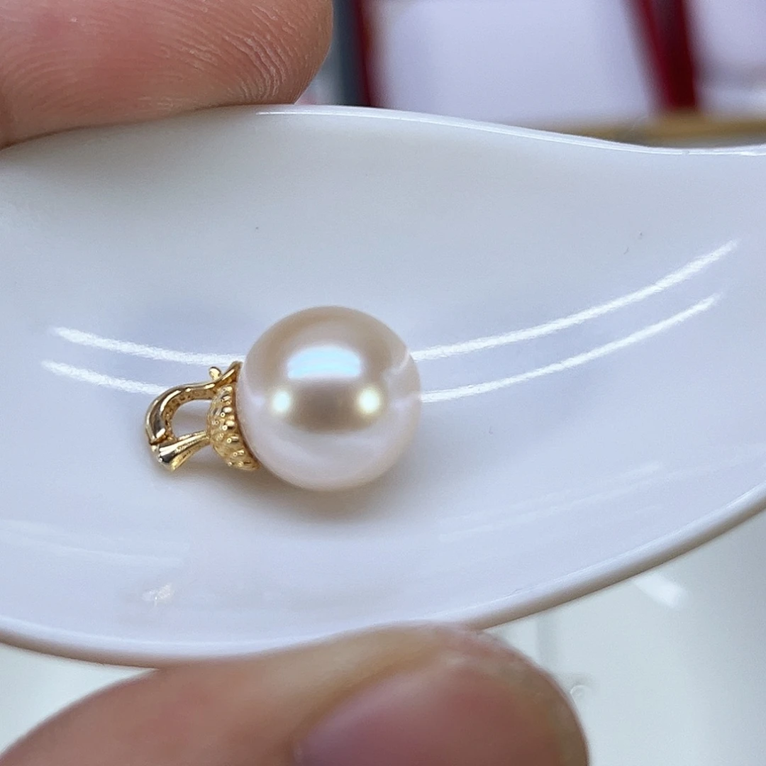 银S925镶嵌颈饰淡水珍珠