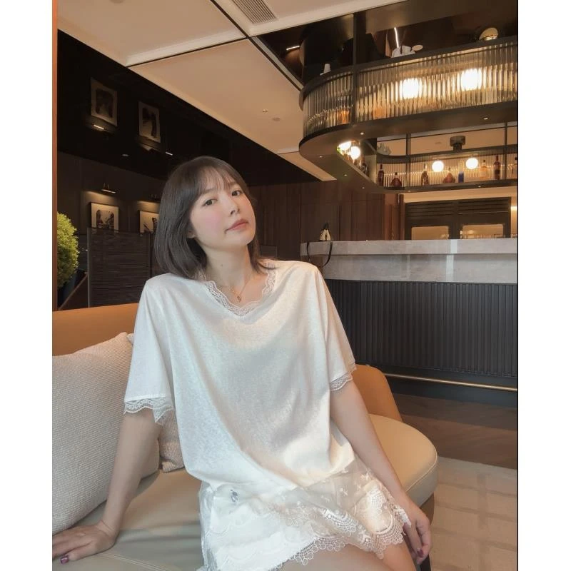 BETTER JOELAY-【漫步波光】时尚百搭短袖T恤休闲风Z0755