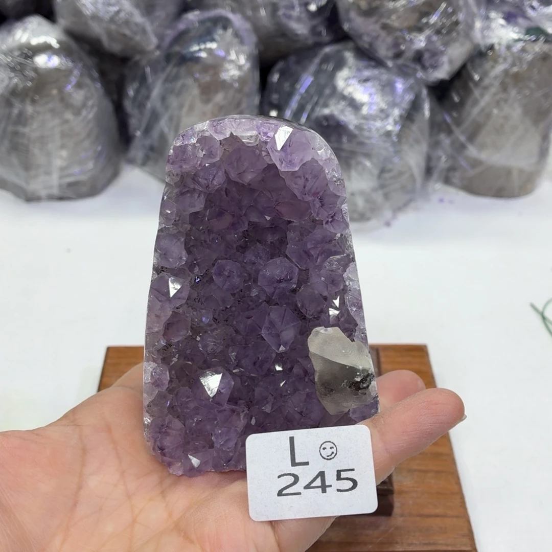 水晶摆件未镶嵌天然紫水晶