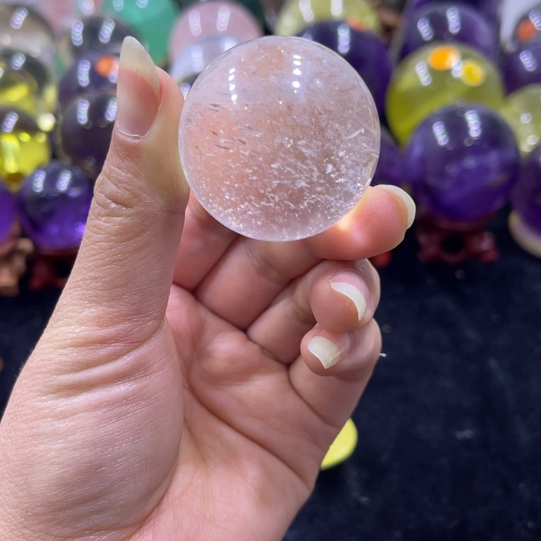 水晶珠宝半成品未镶嵌MZ白水晶球