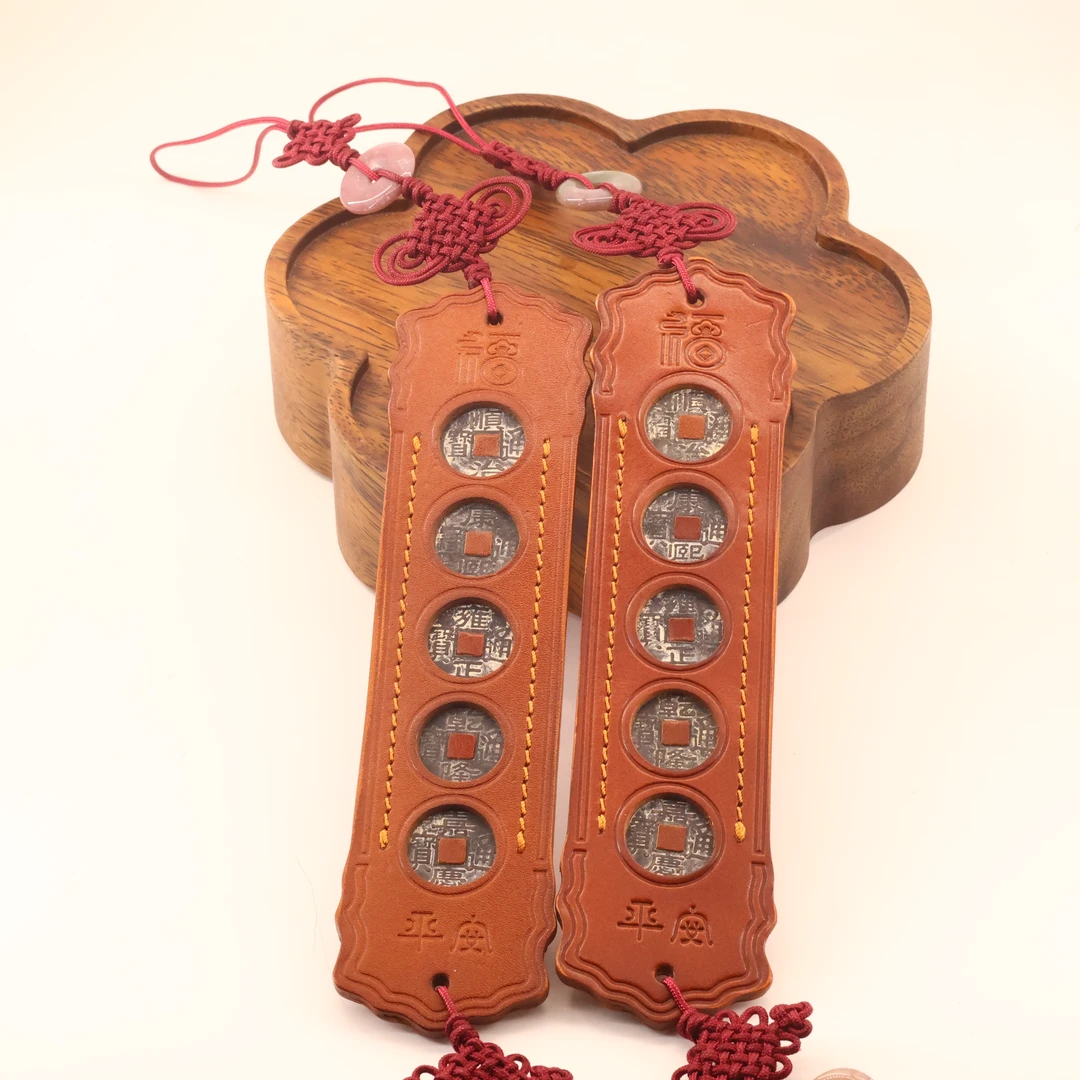 【凰世今传】龙虎风【水】五帝五财福入户门挂件【一对】